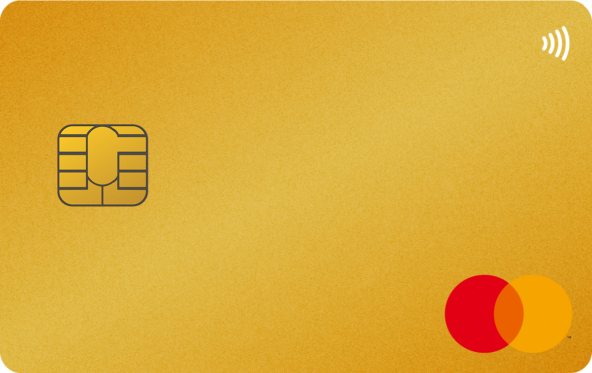 デポジット型ライフカード（ゴールド）の券面イメージ