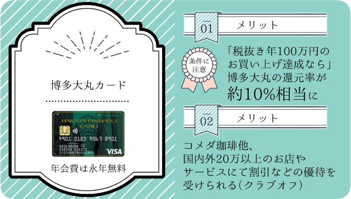 博多大丸カードの特徴やメリットの概要